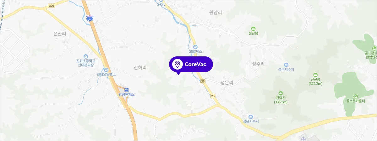 코아백 지도